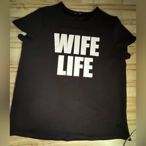 Black 'Wife Life' T-Shirt